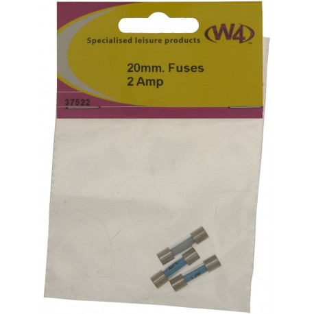 Pack Of Three Glass Fuses - 20mm 2A