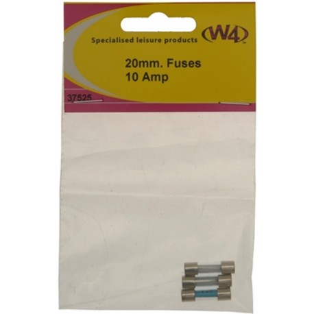 Pack Of Three Fuses - 20mm 10A