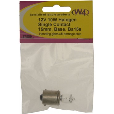 Bulb - Ba15s 12V 10W Halogen 15mm Single Contact Base