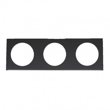 Berker Triple Frame - Pure Design - Gloss Black