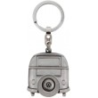 Volkswagen VW T1 Campervan Bus Key Ring - Silver