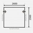 Dometic Rally 260S Pro Air Caravan and Motorhome Touring Awning - 235cm - 265cm