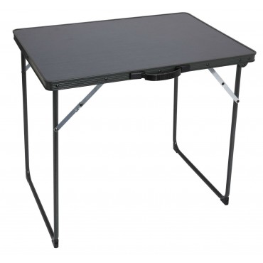 Quest Shipston Black Camping Table - 72 x 49 cm