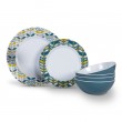 Picnic / Melamine 12 piece Dinner Set - Flora