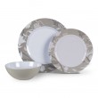 Picnic / Melamine 12 piece Dinner Set - Bloom