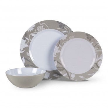 Melamine Dinner Set -  12 piece - Bloom