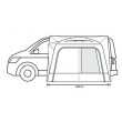 Cayman Poled Motorhome Driveaway Awning (High 255-305 cm)