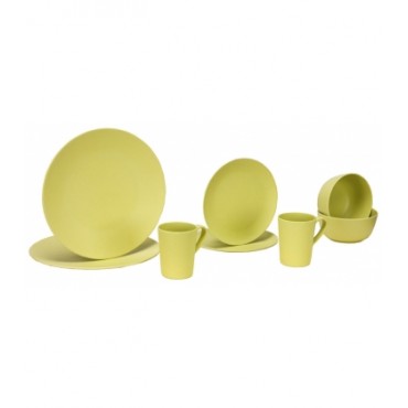 Bamboo Dinner Set - 8 Piece - Green Bamboo