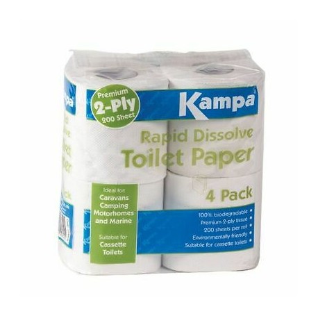 Kampa Rapid Dissolve Toilet Paper 4 Pack