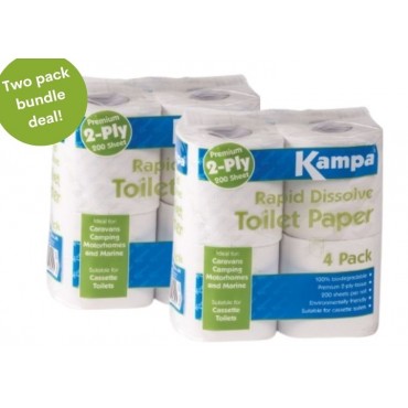 Rapid Dissolve Toilet Paper 8 Roll Bundle Deal!