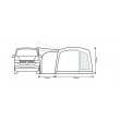 Outdoor Revolution Cayman Curl Air Driveaway Awning - 180 - 210cm