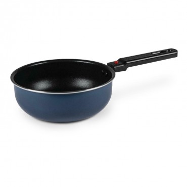 Camping Saucepan With removeable Handle - 18 x 7 cm - Midnight