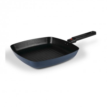 Camping Square Frying Pan with Removable Handle - 24cm - Ember