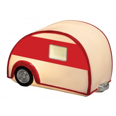 LED Caravan Lamp - Red & White Design