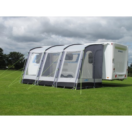2022 Dometic Rally 390 Lightweight Caravan Porch Awning - Pearl Grey