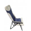 Royal Colonel Chair Blue/Silver