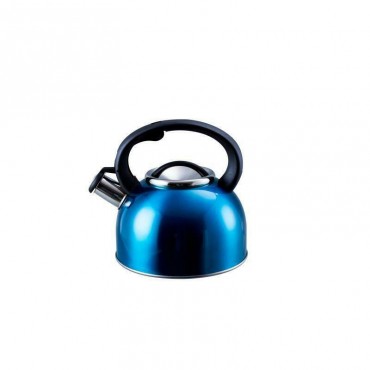 2.5  Whistling Kettle - Large 2.5 Litre Capacity - Blue