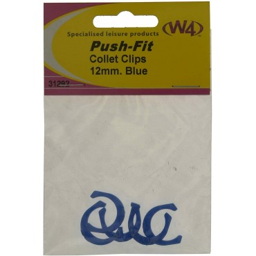 Push-Fit Collet Locking Clips Blue - Pack Of 5