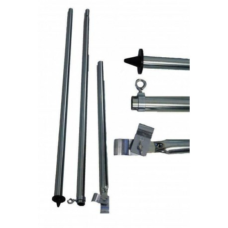 Awning Steel Adjustable Storm Pole with End Clamp