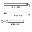 Awning Steel Adjustable Roof Pole with End Clamp