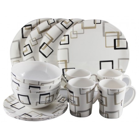 Picnic / Melamine 16 piece Dinner Set - Sovereign