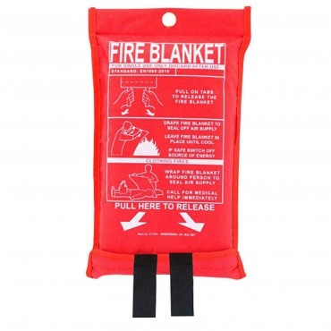 Fire Blanket 1m x 1m Soft PVC Bag
