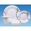 16 Piece Dinner Set - Tempered Glass - Horizon Orbit