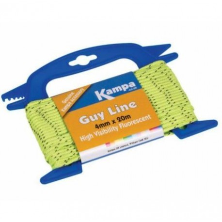 Kampa Guyline 4mm x 20m Fluorescent