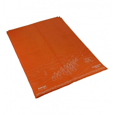 Vango Dreamer Double Self Inflating Mattress - 5cm Citrus Orange