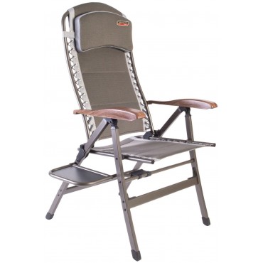 Quest Elite Naples Pro Comfort Reclining Folding Chair with Side Table