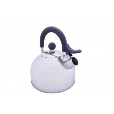 Vango 2 Litre Stainless Steel Whistling Kettle with Folding Handle