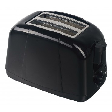 Quest Low Wattage 2 Slice Black Toaster