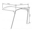 2022 Movelite T2R / T3E / T4E Poled Front Awning Sun Canopy