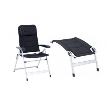 Isabella Loke Low Back Alloy Camping Chair with Footrest