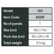 Quest Falcon Airshield 160 Single Panel Air Windbreak Extension