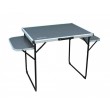 Camping Table with Side Shelves - 130 x 60cm