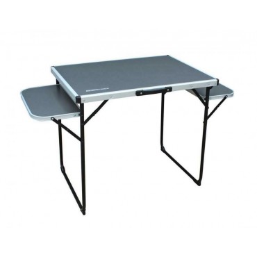 Camping Table with Side Shelves - 130 x 60cm