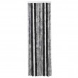 Chenille Door Curtain Grey/White