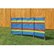 4 Pole Multicoloured Polythene Windbreak