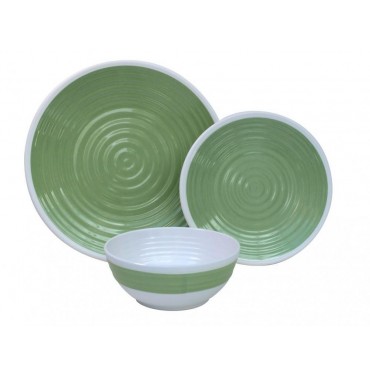 Melamine Dinner Set - 12 piece - Lime