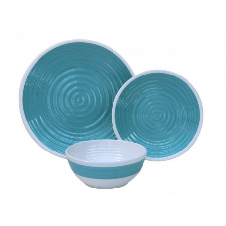 Melamine Dinner Set - 12 piece - Blue