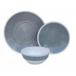 Melamine Dinner Set - 12 piece - Grey