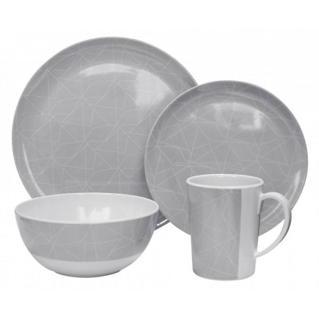 Melamine Dinner Set 16 piece Fracture Caravan Stuff 4 U