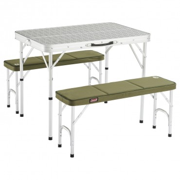 Coleman Camping Table & Benches Set