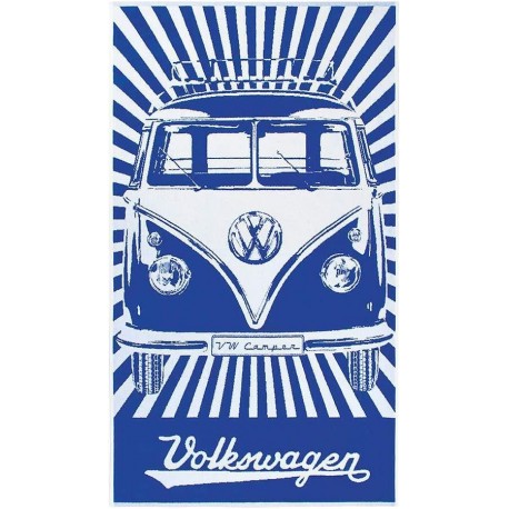 Volkswagen Large Blue Beach Towel