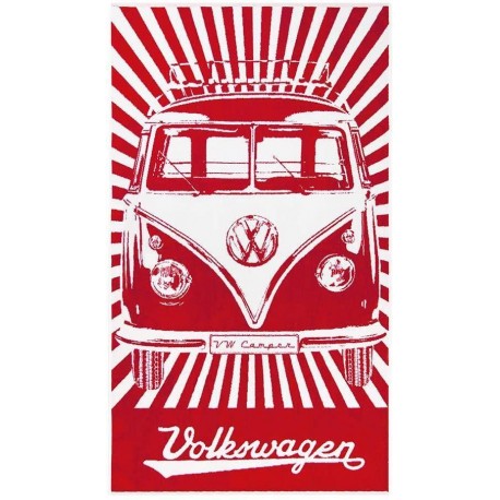 Volkswagen Large Red Beach Towel