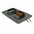 Portable Dog Water Bowl and Mat - Grey