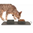 Portable Dog Water Bowl and Mat - Grey