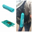 Portable Dog Water Bowl and Mat - Turquoise