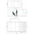 2022 Coleman Journeymaster Deluxe Air XL Campervan Driveaway Awning - 180 - 210cm